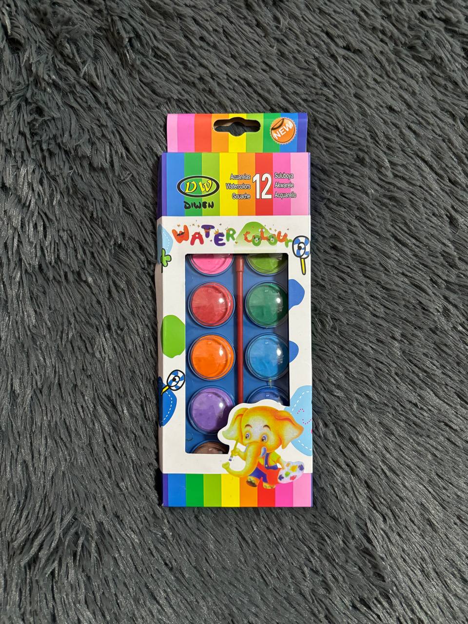 12 Colour Watercolour Palette