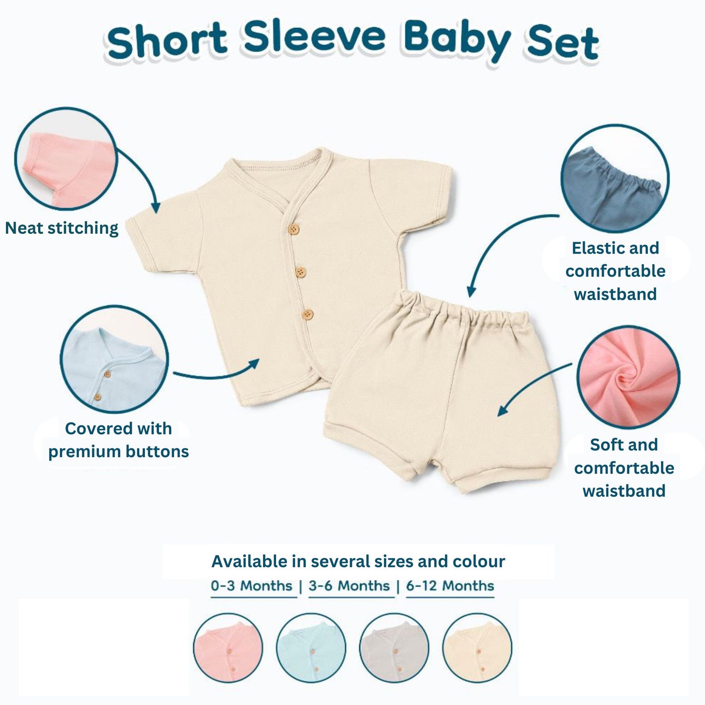Nice Kids Short Sleeve Pajamas