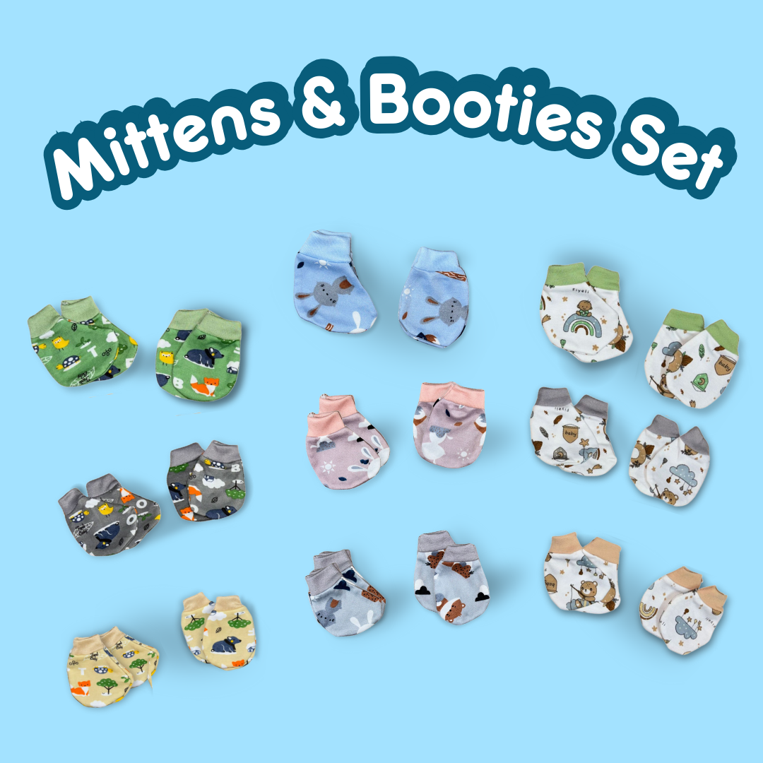 Cartoon Mittens & Booties