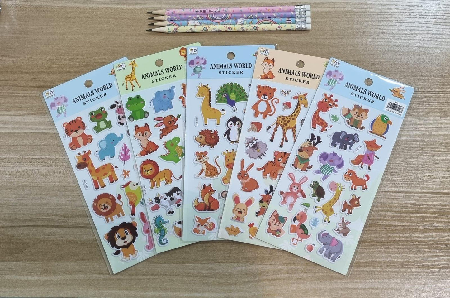 Cute Animals Theme Stickers