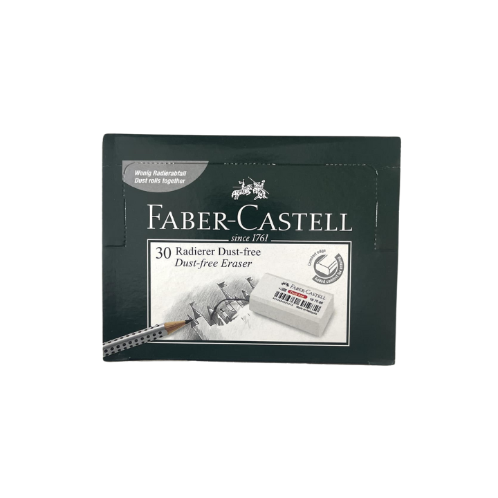 Faber-Castell eraser 7086, non-toxic erasers for school, PVC-free erasers, dust-free erasers, best erasers for students, professional erasers for artists, clean erasing tools, bulk eraser packs, smudge-free erasers, stationery supplies Singapore.
