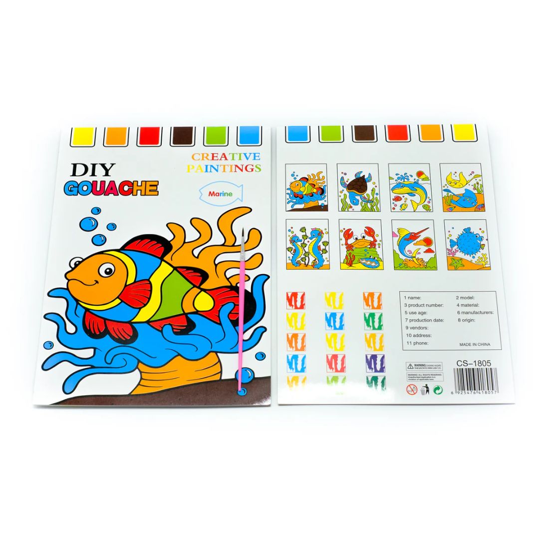 8 Sheet All in One Watercolor Set