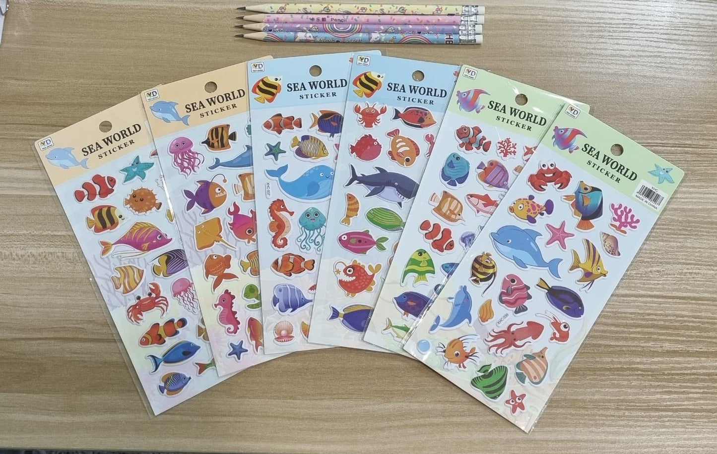 Underwater Animals Design Stickers