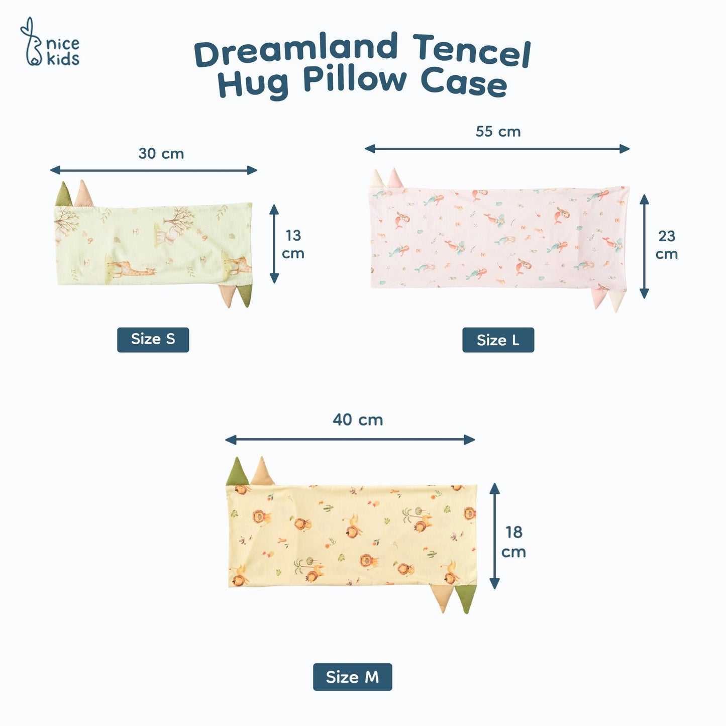 Nice Kids Tencel Dreamland Hug Pillow Cover Only